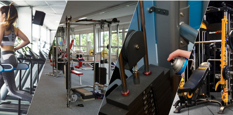 Maintenance of gym machines with silicone lubricant